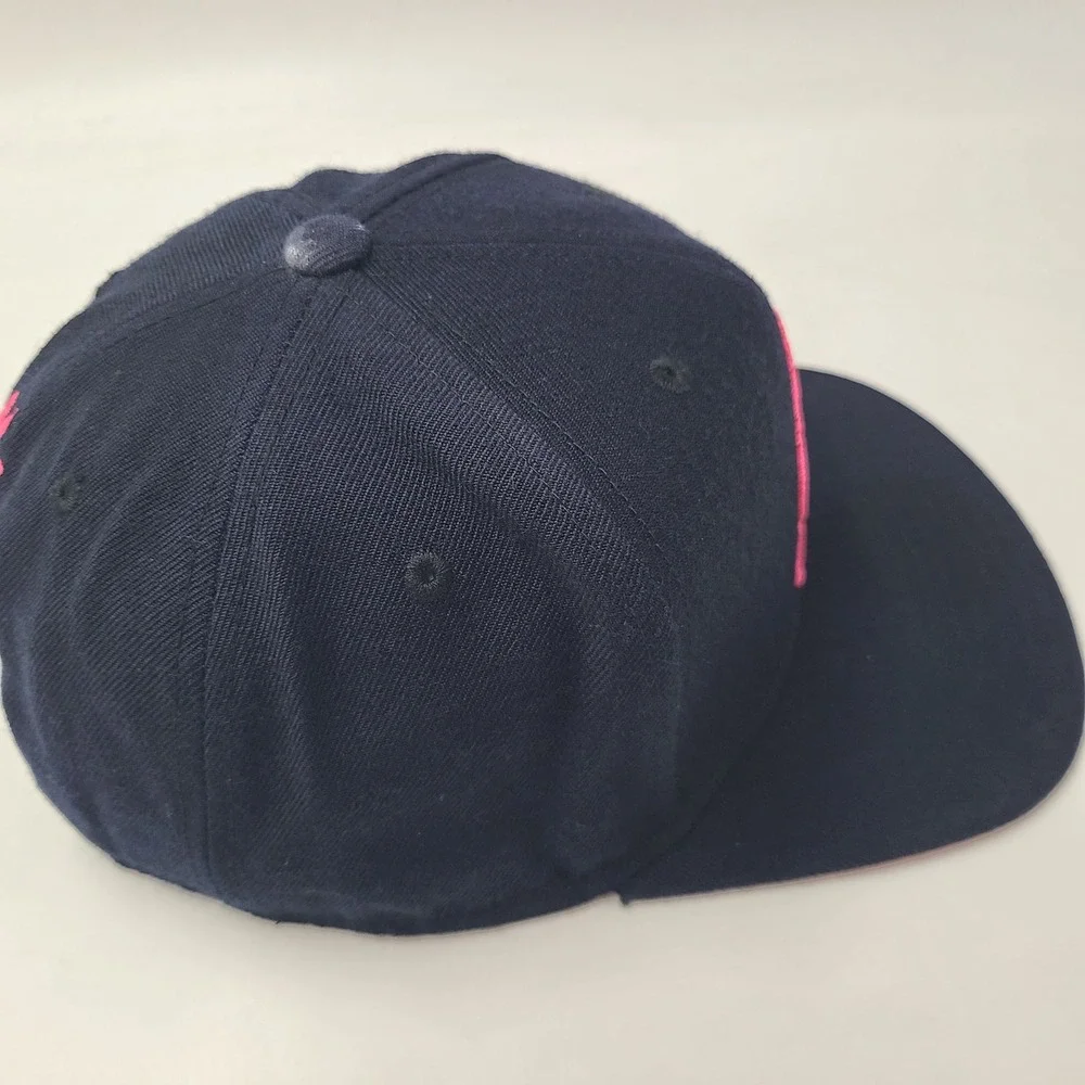 Portland Trail Blazers Hat Snapback Adidas Black Pink NBA Trefoil Wool Blend Men